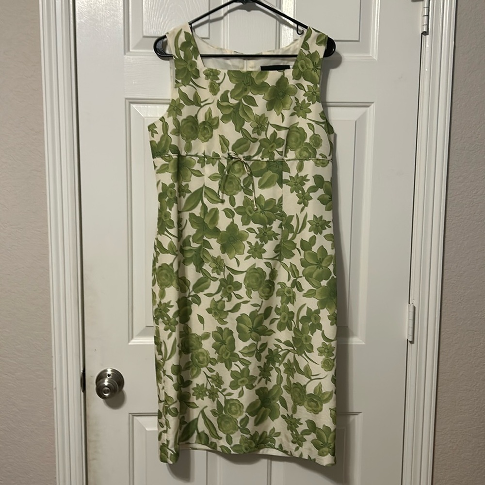 Sag Harbor Dress Cream Floral Dress Size 12